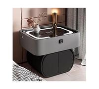 WLGDBXF Rustique Table de Chevet lumière Table de Chevet de Luxe Table d'appoint Intelligente Simple Moderne Sens avancé Charge sans Fil Empreinte Digitale Solide