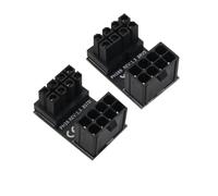 WLGQ Adaptateur d'alimentation ATX 8 broches standard inversé GPU, coudé à 180 degrés ATX femelle vers mâle adaptateur pour cartes graphiques de bureau