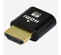 WLGQ Prise virtuelle HDMI 4K à charge factice haute résolution pour moniteur virtuel émulateur d'affichage sans tête de nouvelle génération (couleur noire - 1 pièce)