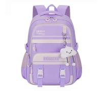 WLH Alexanders Cartables Sac à dos for adolescente, sac à dos for ordinateur portable for femme, collège, lycée, voyage et trajet for étudiante avec pendentif nuage Fournitures scolaires(Lila)