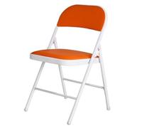 WLH Alexanders Chaises Pliantes 2 Pack Folding Chairs with Padded Cushion Chairs with Comfortable Cushion and Durable Steel Frame for Home and Office Chaise(Oranje)