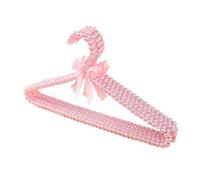 WLH Alexanders Cintres Cintre à nœud en Perles, 2 pièces, Organisateur de vêtements créatif, Gain de Place, Multi-usages, antidérapant, for Chambres et magasins Portant(Roze,40cm)