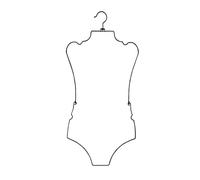 WLH Alexanders Cintres Cintre en métal en Forme de Corps, présentoir de Bikini Pliable, Poteau de Support adapté au Rangement des Maillots de Bain, Disponible en Quatre Couleurs Portant(Svart)