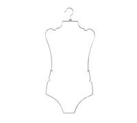 WLH Alexanders Cintres Cintre en métal en Forme de Corps, présentoir de Bikini Pliable, Poteau de Support adapté au Rangement des Maillots de Bain, Disponible en Quatre Couleurs Portant(Silver)