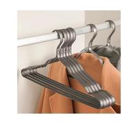 WLH Alexanders Cintres Lot de 10 cintres en Aluminium Robustes, légers et de Luxe for la Maison, for sécher Le Linge et l'humidité Portant(Grey)