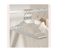 WLH Alexanders Cintres Lot de 10 cintres en Aluminium Robustes, légers et de Luxe for la Maison, for sécher Le Linge et l'humidité Portant(Silver)