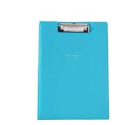 WLH Alexanders Classeur Chemise De Couleur Pastel Assortie A5A4 Papier De Test Presse-papiers Chemise De Classement Fournitures De Bureau en Cuir Chemise À Bouton-Pression Le Dossier(Blauw,A4)