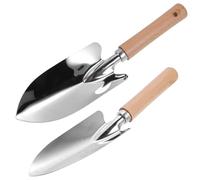 WLH Alexanders Ensemble d'outils de Jardinage, Lot de 2 Outils de Jardinage Robustes Comprenant Une Pelle de Jardin, Une truelle de Transplantation avec poignée Pelle