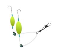 WLH Alexanders Hameçon de pêche Suspendu, équipement Anti-Fond, Double hameçon, Flotteur de pêche, appâts de Natation, Accessoires de pêche durables, 2 pièces(No. 6)