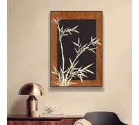 WLH Alexanders Medieval Style Ink Bamboo Wall Art Vintage Bathroom Decor Poster Retro Home Decor For Apartment Or House decoration murale(Color3,90 * 130cm)