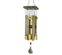WLH Alexanders Réseau de pêche aux rêves Carillon éolien Traditionnel Chinois rétro à 8 Tubes, idéal for la décoration de la Maison, Le Jardin ou l'extérieur(Boat)