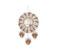 WLH Alexanders Réseau de pêche aux rêves Tapisserie Murale en macramé bohème, Corde en Coton tissée à la Main, for Femmes et Filles, Fournitures de Maquillage, Cadeau de Noël tissé(Brown)
