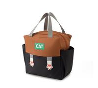 WLH Alexanders Sac-repas Portable Insulated Lunch Bag with Double Side Pockets Ideal for Outdoor Picnics Office Workers sac isotherme(Svart)