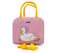 WLH Alexanders Sac-repas Sac à déjeuner isotherme réutilisable for femme et fille, joli sac fourre-tout for homme, étanche, idéal for le bureau, les voyages et l'école. sac isotherme(Pink duck)