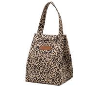 WLH Alexanders Sac-repas Sacs à lunch for femmes, sac fourre-tout isotherme et réutilisable, grande capacité, idéal for le travail, les voyages et l'école (fleur) sac isotherme(Leopard Print)