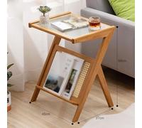 WLH Alexanders Table Basse en Verre Changhong, Table d'appoint Minimaliste, idéale for Un Bureau, Un Salon, Une Chambre à Coucher ou Un Bureau, Trois Couleurs au Choix(Original,45CM)