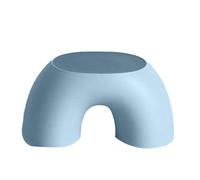 WLH Alexanders Tabourets Marchepied à Anneau en Plastique avec Base résistante, Repose-Pieds Multifonctionnel for Salon, Change de Chaussures avec Design Ergonomique Tabouret Haut(Blauw)