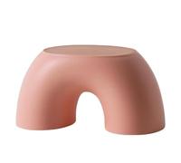 WLH Alexanders Tabourets Marchepied à Anneau en Plastique avec Base résistante, Repose-Pieds Multifonctionnel for Salon, Change de Chaussures avec Design Ergonomique Tabouret Haut(Roze)