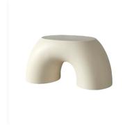 WLH Alexanders Tabourets Marchepied à Anneau en Plastique avec Base résistante, Repose-Pieds Multifonctionnel for Salon, Change de Chaussures avec Design Ergonomique Tabouret Haut(Wit)