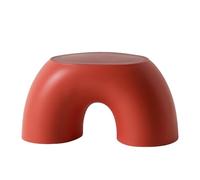 WLH Alexanders Tabourets Marchepied à Anneau en Plastique avec Base résistante, Repose-Pieds Multifonctionnel for Salon, Change de Chaussures avec Design Ergonomique Tabouret Haut(Rot)