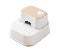 WLH Alexanders Tabourets Marchepied for lavabo de Salle de Bain, Tabouret à 2 marches for Toilettes, tabourets en Plastique for comptoir de Cuisine et lit Tabouret Haut(Pink White)