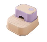 WLH Alexanders Tabourets Marchepied for lavabo de Salle de Bain, Tabouret à 2 marches for Toilettes, tabourets en Plastique for comptoir de Cuisine et lit Tabouret Haut(Pink Purple)