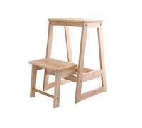 WLH Alexanders Tabourets Tabouret d'escalier Pliable en Bois Massif, Banc Multifonctionnel for la Maison, idéal for l'escalade, Le Rangement et Le Repos Tabouret Haut(Two Layers)