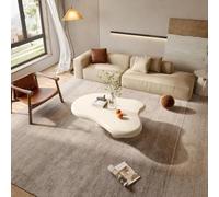 WLHOZ Table Basse en Forme de Nuage Table Basse Moderne Blanc crème Petite Table Centrale de décoration d'intérieur avec 3 Pieds Table Basse pour Salon Balcon intérieur intérieur intérieur(Beige)