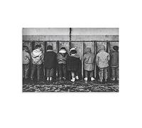 WLHSIN Poster vintage Pipi Pigeon par Robert Doisneau Impression créative sur toile pour salon, chambre à coucher, club, décoration murale 30 x 45 cm