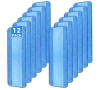 wlich Lot de 12 tampons de nettoyage en microfibre de 45,7 cm compatibles avec Bona Mop, lavables et réutilisables pour sols stratifiés en bois dur