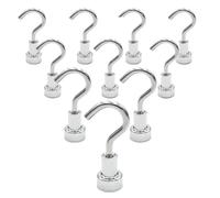 WLIHDB 10 crochets magnétiques Pour La Suspension | Crochet porteur, rangement polyvalent for la cuisine à domicile, cintre suspendu for clés