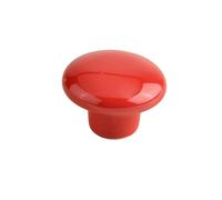 WLIHDB 5 paires de boutons tiroir, petites poignées commode en céramique à trou unique pour Commode(Red,S)