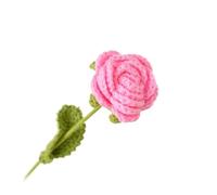 WLIHDB Bouquet Au Crochet Lot de 2 Bouquets Roses tricotés à la Main, Fausses Fleurs, for décoration Maison, Mariage, Crochet pour Anniversaire Graduation(Color2)