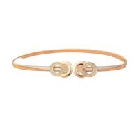 WLIHDB Ceinture élastique d'été for femmes, 2 pièces, chaîne de taille en or et argent fin avec décoration robe, polyvalente for le printemps pour Femmes(Color 2)