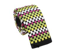 WLIHDB Cravate Pour Hommes Cravates tricotées fantaisie for hommes et femmes, cravate tissée à carreaux, motif géométrique, slim, étroite, for l'hiver Pour Hommes(Color5)