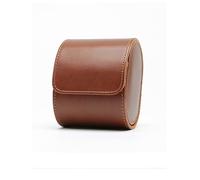 WLIHDB éTui à Montre Enroulable Lot de 2 boîtes à montres en cuir 1/2/3 compartiments, noir, marron, bleu, tendance Pour Montres-Bracelets Et Montres ConnectéEs(1-Slot Brown)