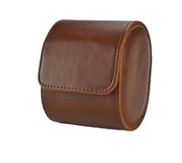 WLIHDB éTui à Montre Enroulable Lot de 2 boîtes rangement for bijoux et montres for femmes hommes Pour Montres-Bracelets Et Montres ConnectéEs(Brown)