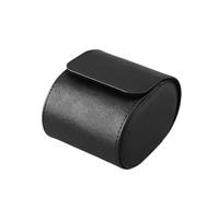 WLIHDB éTui à Montre Enroulable Lot de 2 boîtes rangement portables en cuir PU for montres mécaniques, résistantes à la poussière, for voyage Pour Montres-Bracelets Et Montres ConnectéEs(Black)