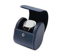 WLIHDB éTui à Montre Enroulable Lot de 2 étuis rangement en cuir for montres et bijoux, étui voyage luxe for hommes, boîte cadeau Pour Montres-Bracelets Et Montres ConnectéEs(Blue)