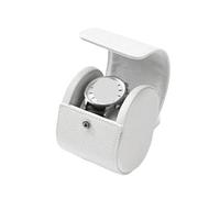 WLIHDB éTui à Montre Enroulable Lot de 2 étuis rangement en cuir for montres et bijoux, étui voyage luxe for hommes, boîte cadeau Pour Montres-Bracelets Et Montres ConnectéEs(White)