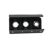 WLIHDB éTui à Montre Enroulable Lot de 2 étuis voyage for montres, boîte en cuir fait main for homme, protection velours, rangement sécurisé Pour Montres-Bracelets Et Montres ConnectéEs(Color 1)