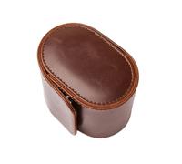 WLIHDB éTui à Montre Enroulable Lot de 2 étuis voyage for montres en cuir véritable marron Pour Montres-Bracelets Et Montres ConnectéEs