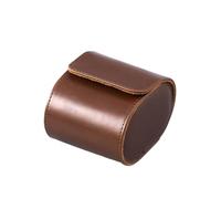 WLIHDB éTui à Montre Enroulable Lot de 2 pochettes rangement for montres, en cuir, for hommes et femmes, avec 1/2/3 emplacements disponibles Pour Montres-Bracelets Et Montres ConnectéEs(Brown 1 slot)