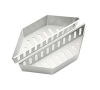 WLIHDB Paniers à Charbon Grand Panier à Charbon de Bois aluminisé, Support Carburant for Barbecue, paniers pour Les Grillades Au Charbon(2pcs)