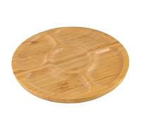 WLIHDB Plats de fête, Assiette à collation Ronde 5 Compartiments, Plateaux Service divisés, Plateau d'apéritif, Fruits, hôtel pour Les Fêtes(30mm)