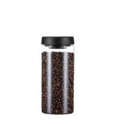 WLIHDB Pot à Grains De Café En Verre Coffee Beans Vacuum Sealed Tank Household Glass Food Storage For Transparent Tea TanK Pour Thé Grains De Café(1800ml)
