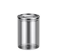 WLIHDB Pot à Grains De Café En Verre Glass Food Container Coffee Bean Jar For Tea Beans Pour Thé Grains De Café(1100ml)