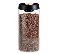 WLIHDB Pot à Grains De Café En Verre Glass Kitchen Storage Jars, Coffee Canisters With Airtight Lid Seal, Food Containers For Beans Pour Thé Grains De Café(1200ml)