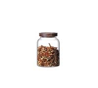 WLIHDB Pot à Grains De Café En Verre Large Capacity Glass Sealed Jar Lid Coffee Bean Storage Container Pour Thé Grains De Café(2.8L)