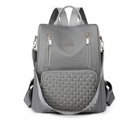 WLIHDB Sac à Dos à Rivets Sac à dos rivets for femmes, petits sacs d'école for filles, sac en cuir PU, bandoulière de voyage for Pour Voyage Scolarité